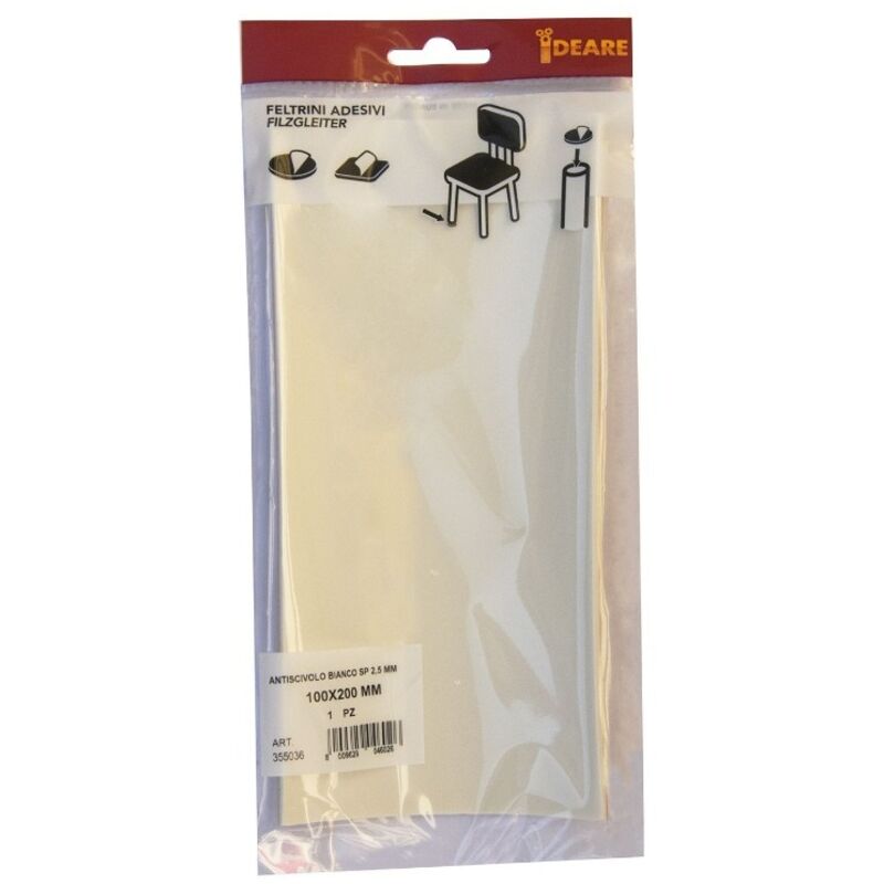 foto del prodotto masidef ideare 1 antiscivolo antivibrazione ingomma bianco 100x200 mm sp.2,5 mm