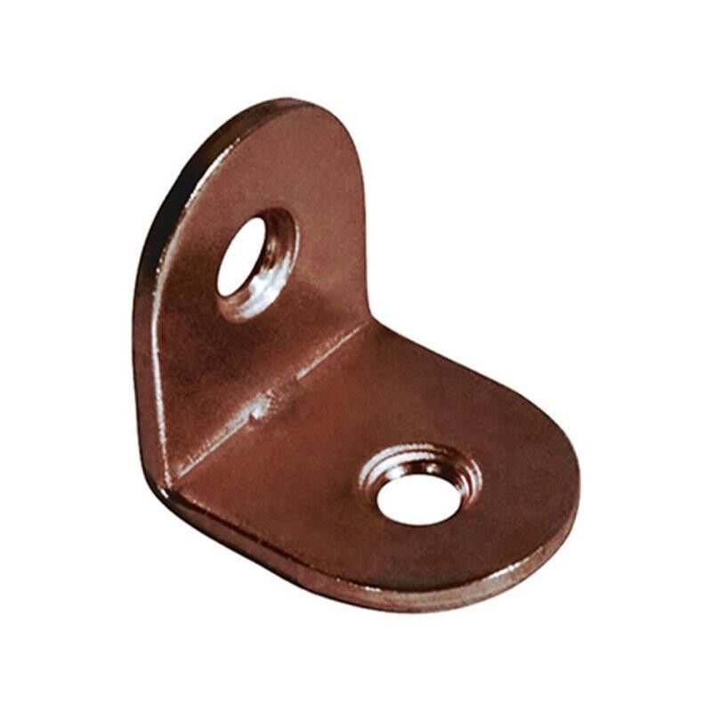 foto del prodotto masidef lastrina piegata bronzata 25 x 25 x 15 spessore 1,5 mm. 4 pz.