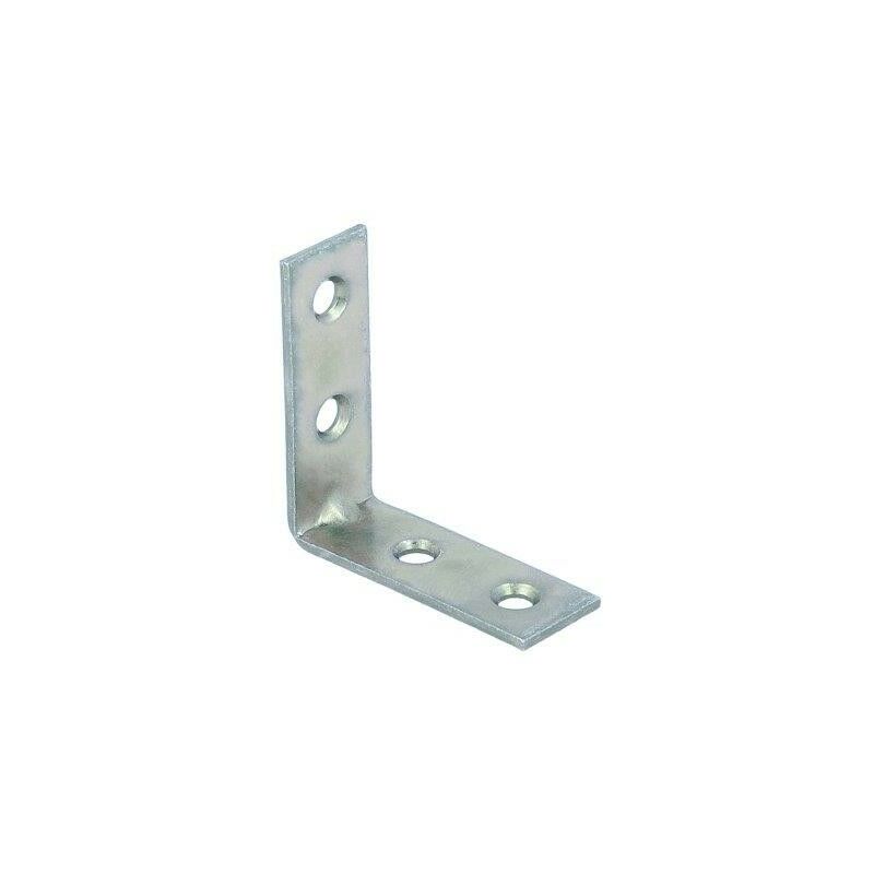 foto del prodotto masidef lastrine di giunzione ad angolo in acciaio zincato bianco 20 x 20 mm. 4 pz.
