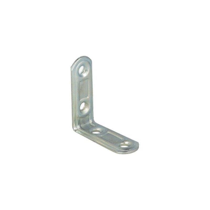 foto del prodotto masidef lastrine di giunzione ad angolo stondate in acciaio zincato bianco 30x30 mm. 4 pz.