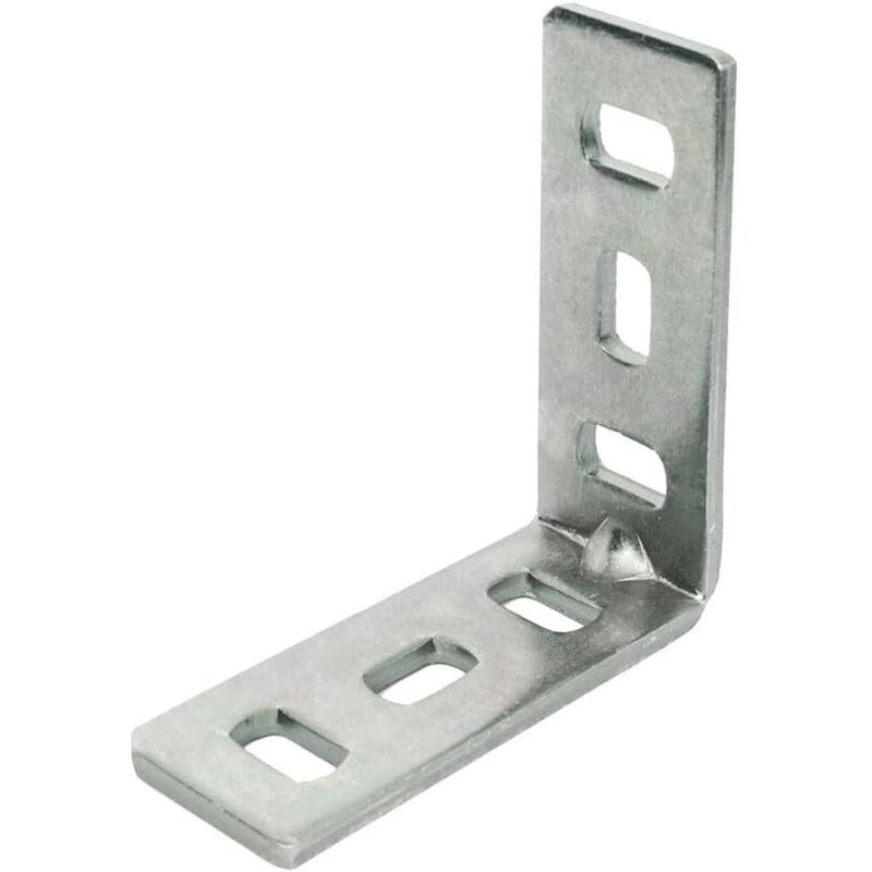 foto del prodotto masidef mobila lastrina asolata ad angolo in acciaio zincato 125x125x20mm spessore 2,5 mm