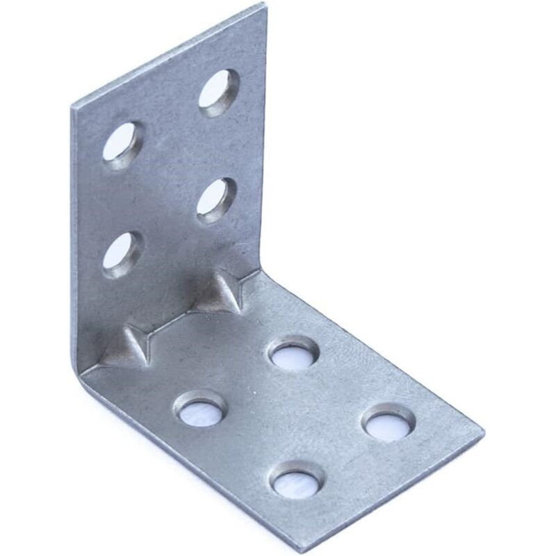 foto del prodotto masidef mobila piastrina di giunzione ad angolo inox 40x40x30mm spessore 2 mm