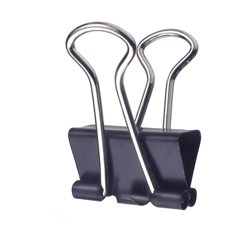 foto del prodotto masidef multiclips 32 mm nero pezzi 6