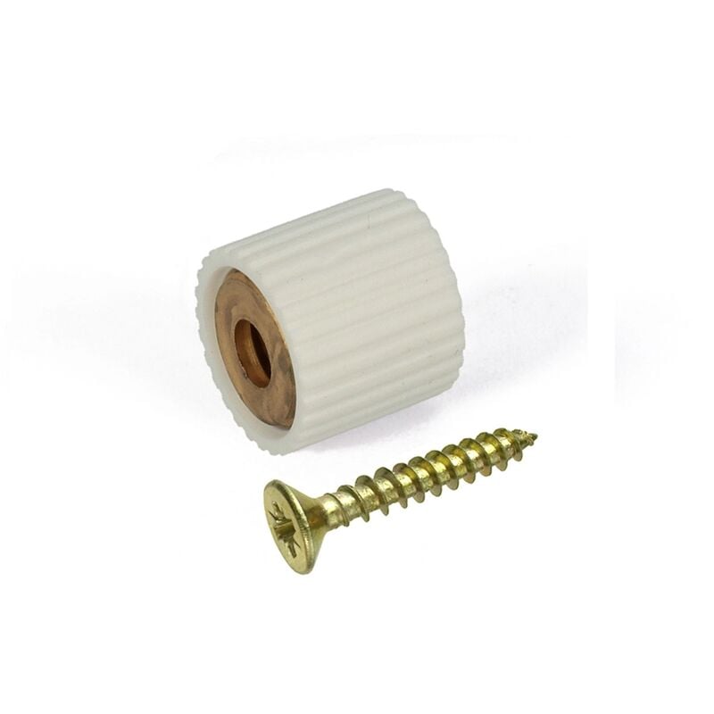 foto del prodotto masidef reggicristalli con vite tps 3 x 16 in gomma bianca 8 pz.