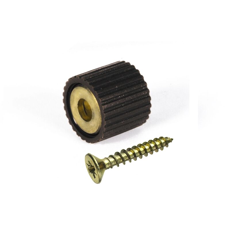 foto del prodotto masidef reggicristalli con vite tps 3 x 16 in gomma nera 8 pz.