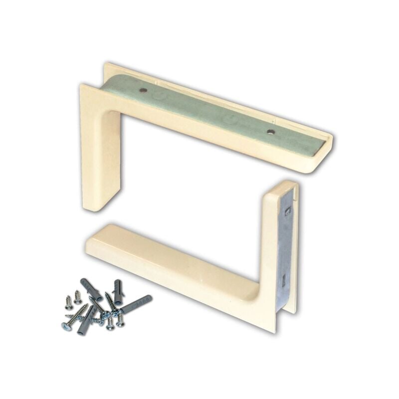foto del prodotto masidef reggimensole con copertura plastica 2 pz. 80 x 120 mm. bianco
