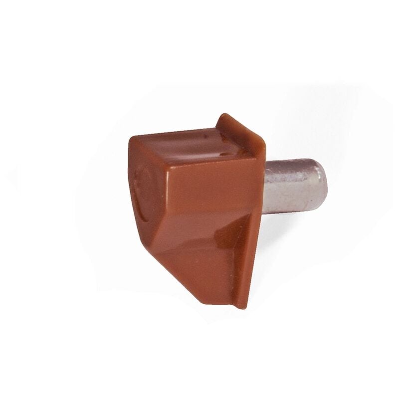 foto del prodotto masidef reggipiani con perno in plastica marrone 5 mm. 16 pz.