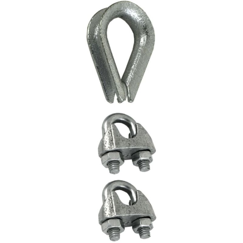 foto del prodotto masidef set 2 morsetti 1 redance per funi max 3mm 3pz dy270515