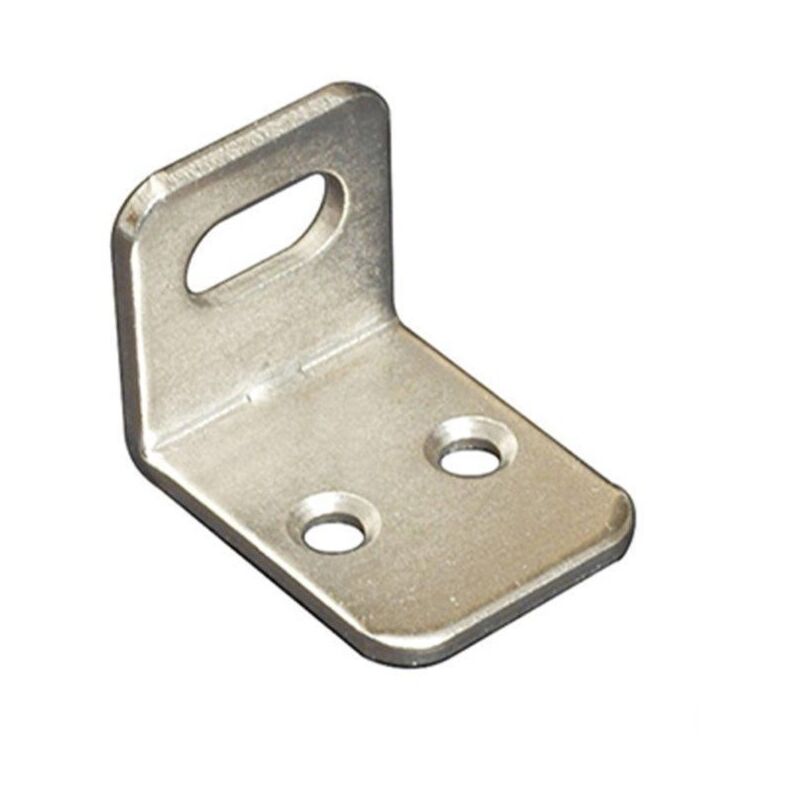 foto del prodotto masidef squadretta per armadi con asola orizzontale nichelata 22 x 28 x 21 spessore 2 mm. 4 pz.