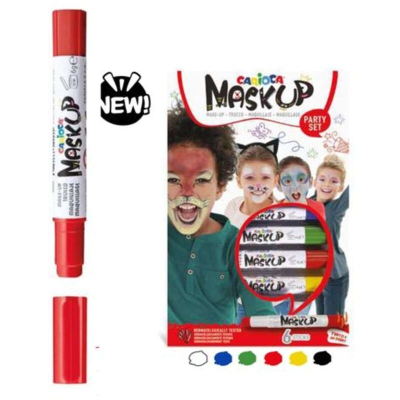 foto del prodotto mask up party colori truccabimbi per la pelle in stick 6 colori