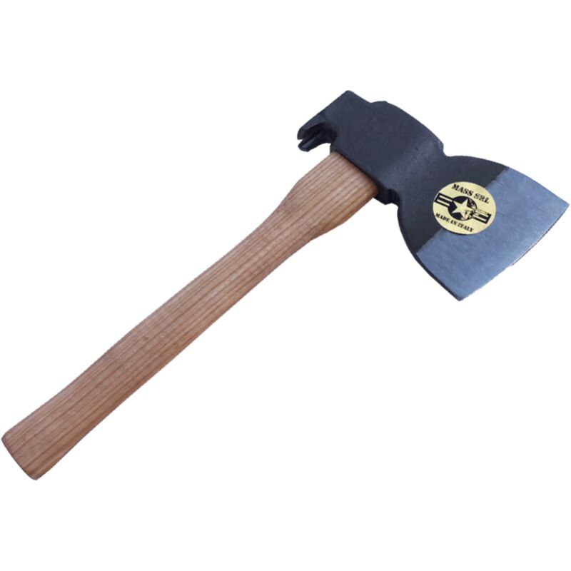 foto del prodotto mass piccozzino militare tipo usa da 900gr. con manico in legno da 30cm.