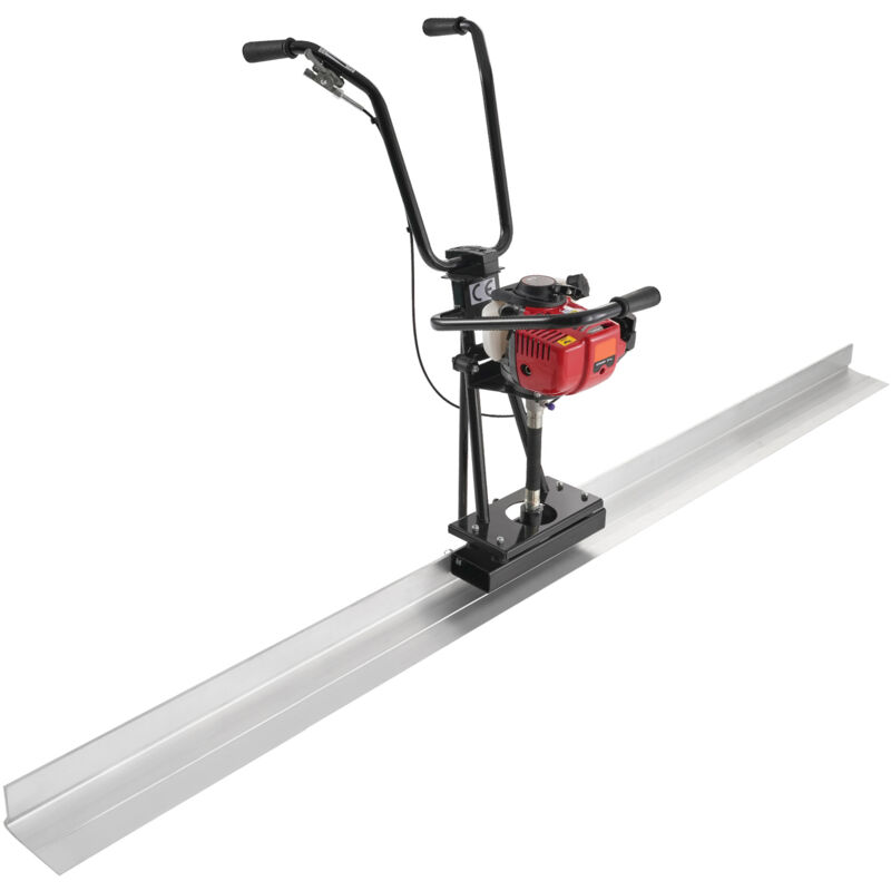 foto del prodotto massetto elettrico per calcestruzzo a gas 2445mm alluminio bordo dritto 4 tempi cemento motore vibrante maniglie regolabili 6500 giri min mophorn