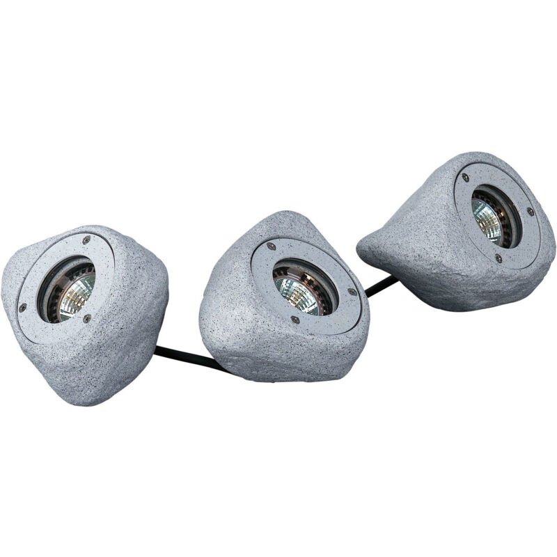 foto del prodotto massive lampada decorativa set 3 sassi3x10w ip44