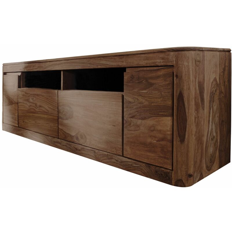 foto del prodotto massivmoebel24 mobile tv in legno di shesham acacia 178x40x58 smoked cherry tinto toronto 121