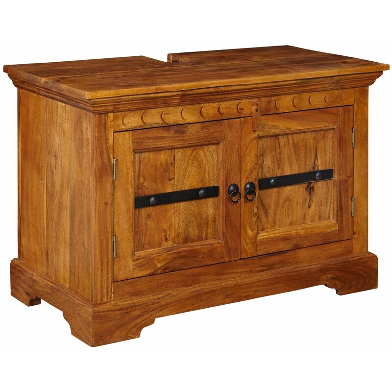 foto del prodotto massivmoebel24 oxford 01005 mobile lavabo in legno di acacia laccato miele 88x43x60