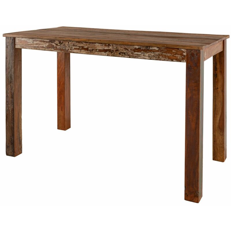 foto del prodotto massivmoebel24 tavolo da pranzo in legno di legno riciclato 120x60x76 multicolore laccato nature of spirit 125
