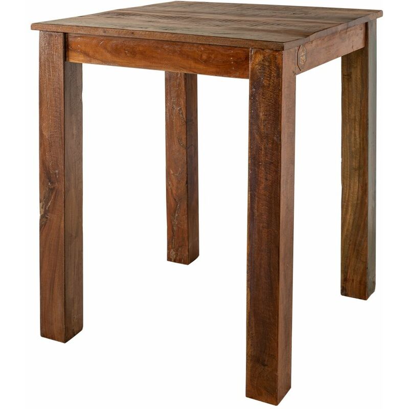 foto del prodotto massivmoebel24 tavolo da pranzo in legno di legno riciclato 60x60x76 multicolore laccato nature of spirit 123