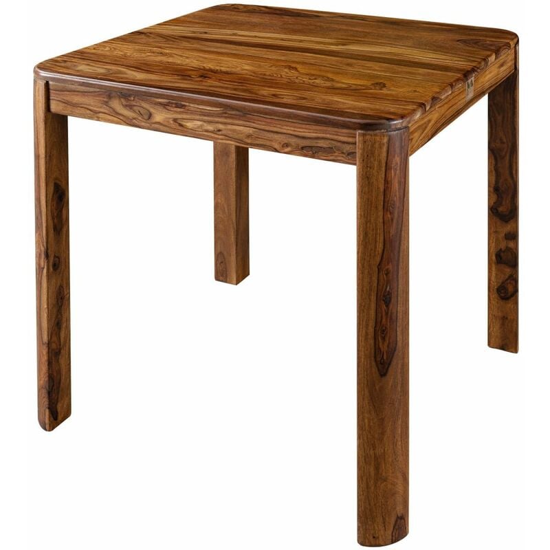 foto del prodotto massivmoebel24 tavolo da pranzo in legno di sheesham acacia 80x80x76 noce cerato toronto