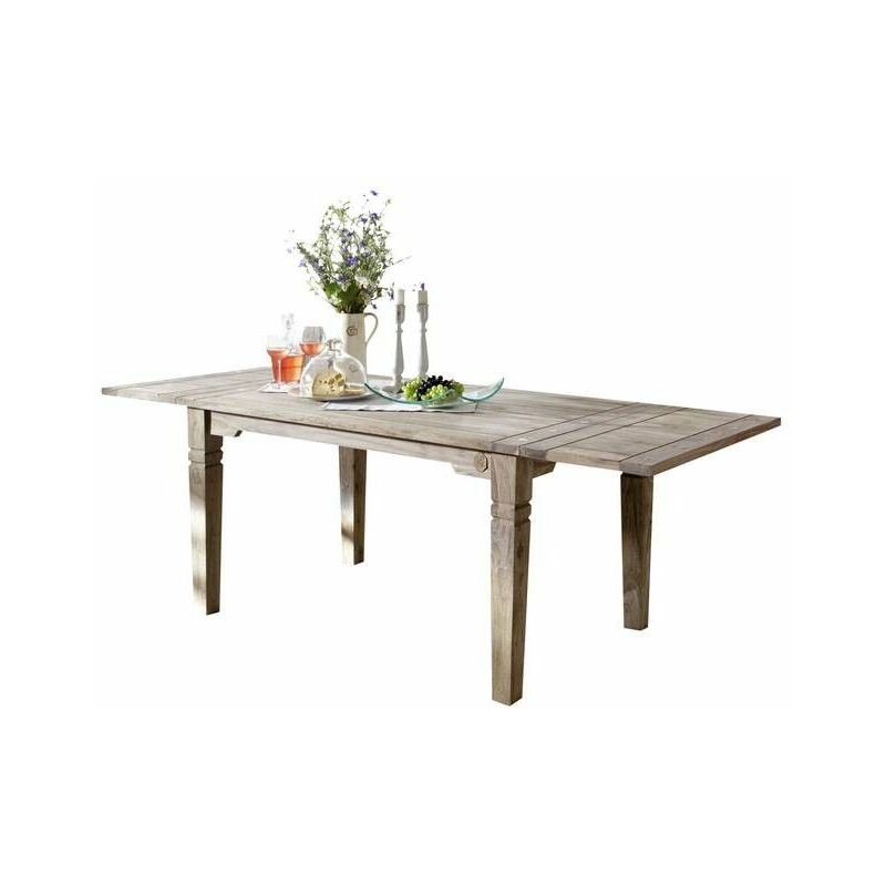 foto del prodotto massivmoebel24 tavolo da pranzo in legno di sheesham palissandro 140x90x76 grigio scuro oliato leeds 52