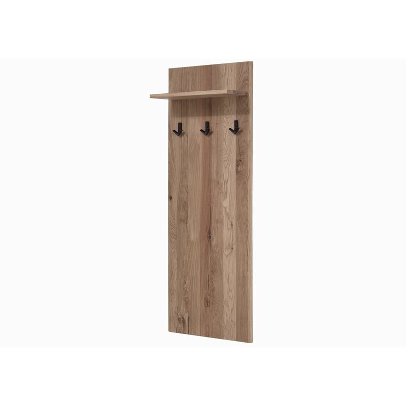 foto del prodotto massivmoebel24 villanders 233 appendiabiti in legno di quercia selvatica oliato bianco 140x20x50