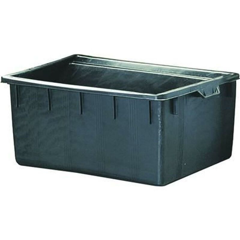 foto del prodotto mastello mastellone lt 180 rettangolare nero bacinella cantina x vino fer 267229