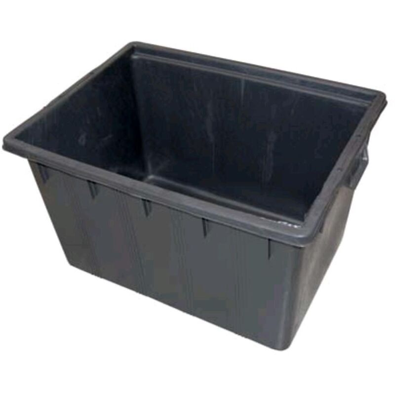 foto del prodotto mastello rettangolare nero capacit 180 litri