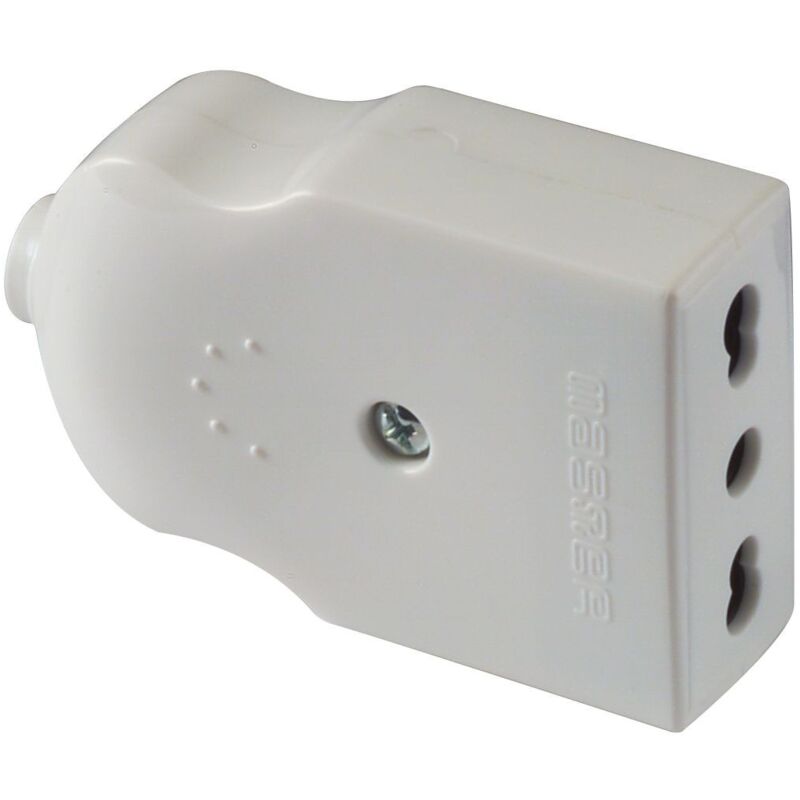 foto del prodotto master compact presa bivalente 2p t 10 16a bianca cod. 05231 