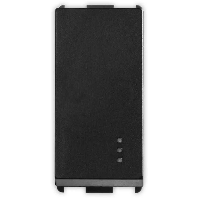 foto del prodotto master deviatore basculante 1 polo 10a nero illuminabile pixia 14003