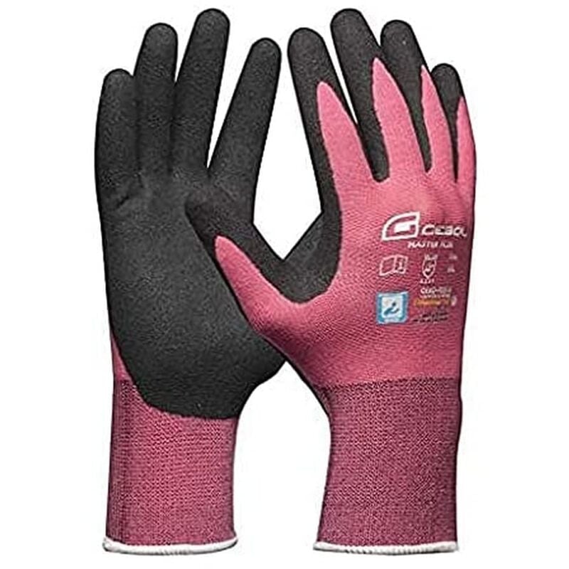 foto del prodotto master flex lady, guanti da lavoro con rivestimento in nitrile in ppu, guanti in nitrile dermatologicamente testati, guanti da giardinaggio da donna,