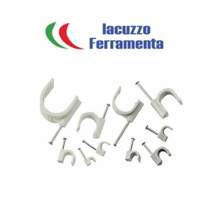 foto del prodotto master graffette graffetta fissacavo bloccacavo fissa cavi pz 100 mm 6 7