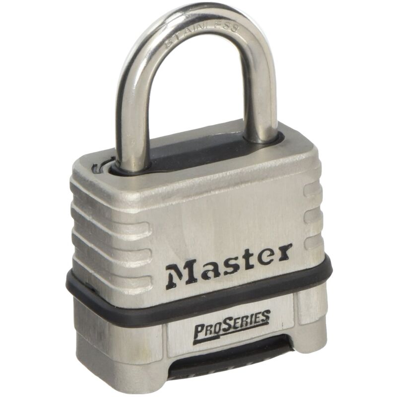 foto del prodotto master lock 1175d lucchetto a combinazione resettabile, in acciaio inox