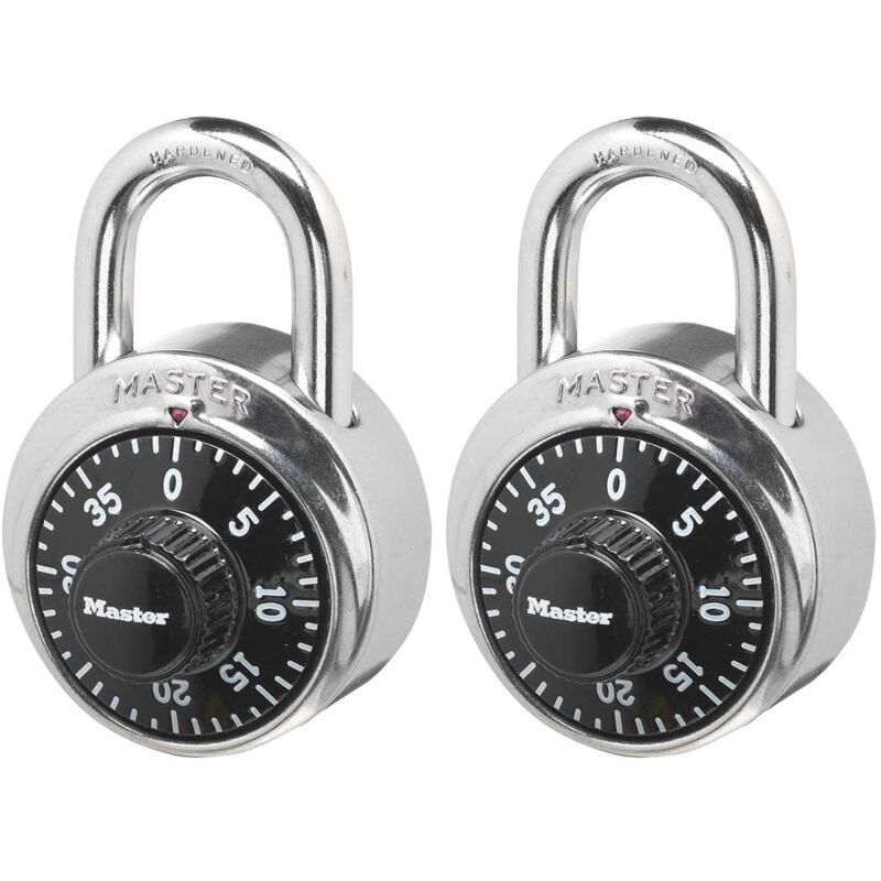 foto del prodotto master lock 1500t lucchetto a combinazione, nero, 2 pack