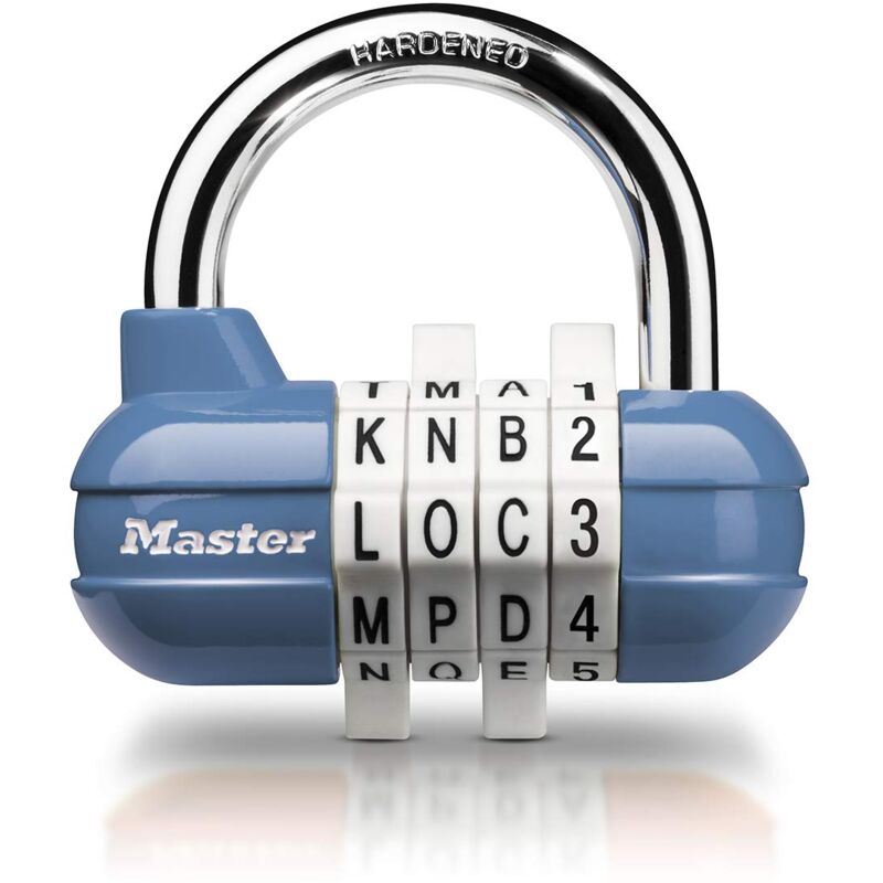 foto del prodotto master lock 1534eurd lucchetto con combinazione, colore casuale, 5.9 x 6.4 x 2.6 cm