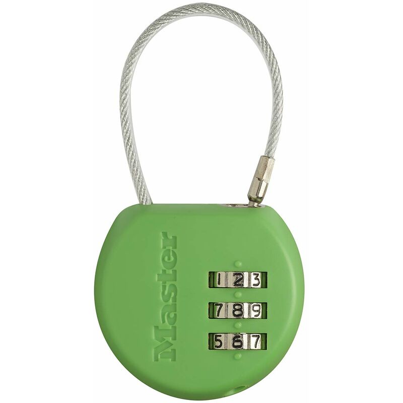 foto del prodotto master lock 4671eurdcol lucchetto con combinazione ed etichetta porta indirizzo, colore casuale, 8.9 x 4.2 x 1.9 cm