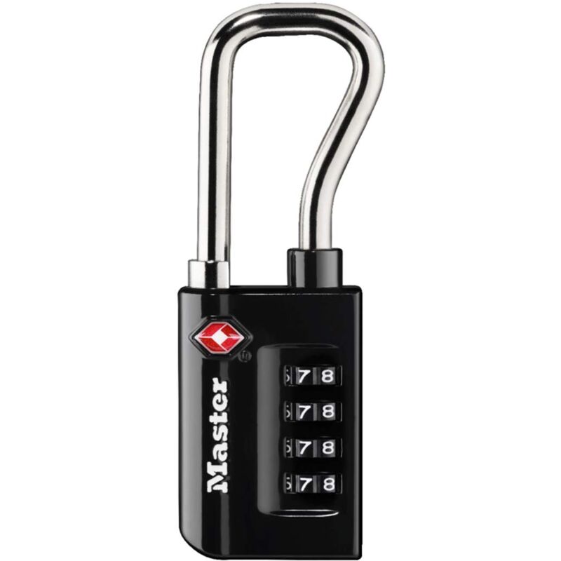foto del prodotto master lock 4696eurdblk lucchetto da viaggio combinato certificato tsa, nero, 10,6 x 3,5 x 1,4 cm