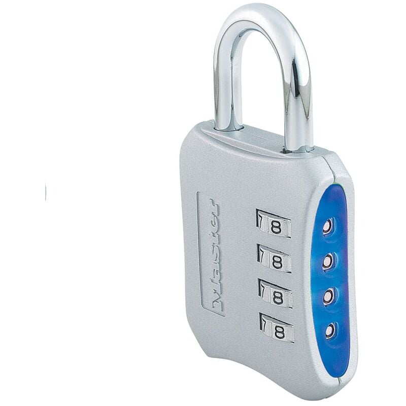 foto del prodotto master lock 653eurd lucchetto con combinazione e corpo in zinco, colore casuale, 8,6 x 5 x 1,5 cm