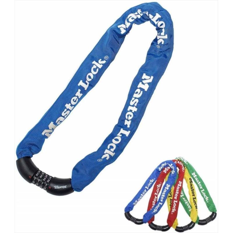 foto del prodotto master lock - blocco catena antifurto per bicicletta catena antifurto bicicletta - 90 cm x 8 mm - alta sicurezza