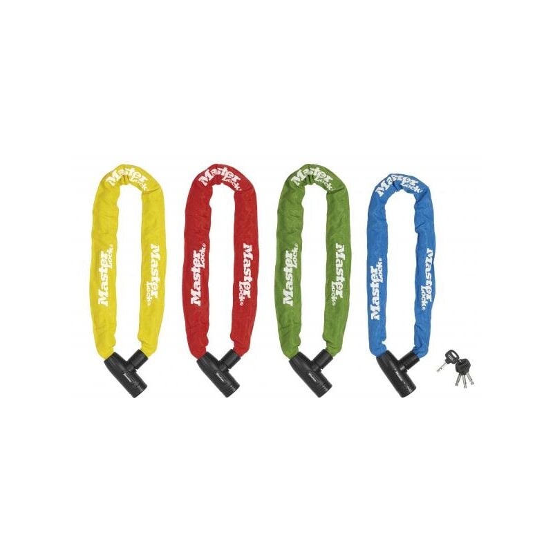foto del prodotto master lock catena in acciaio con serratura a chiave