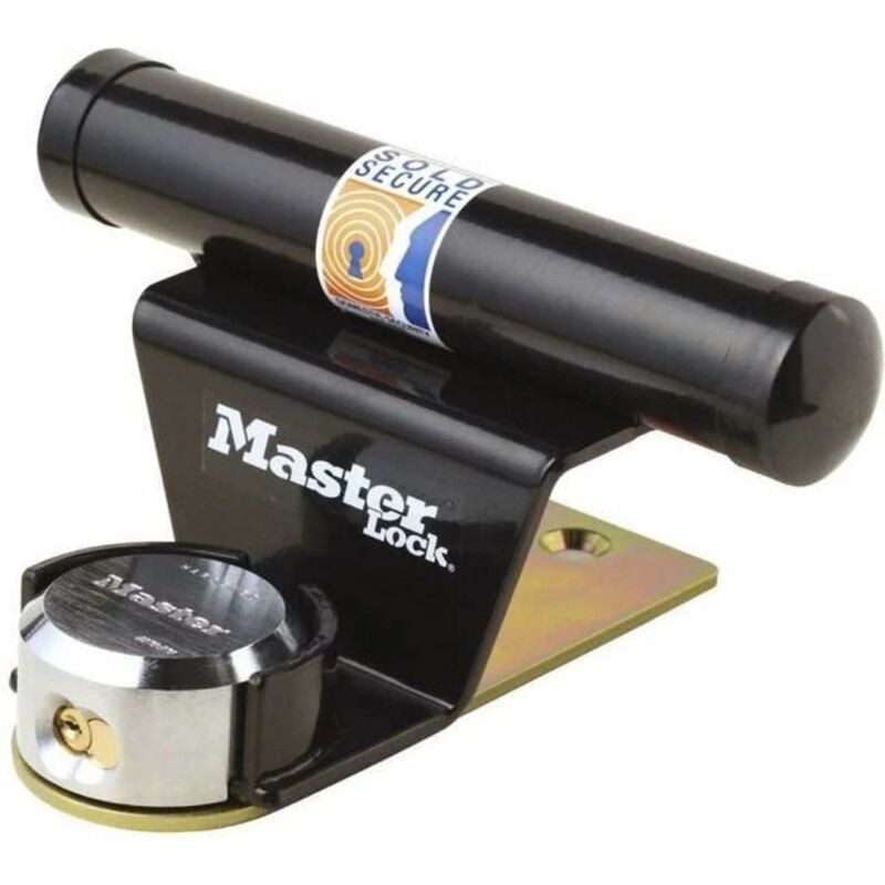 foto del prodotto master lock kit antifurto per lucchetto porta garage masterlock con arco nascosto 71 mm barra di fissaggio kit di montaggio incluso 1488eurdat
