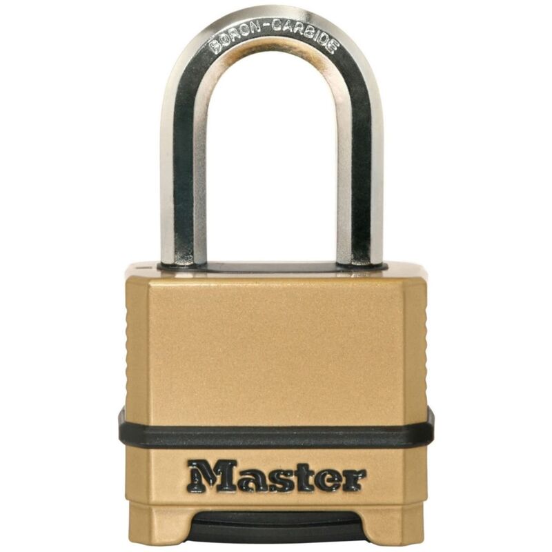 foto del prodotto master lock lucchetto ad alta sicurezza combinazione arco lungo zinco esterno m175eurdlf ideale per portali, garage, sconto