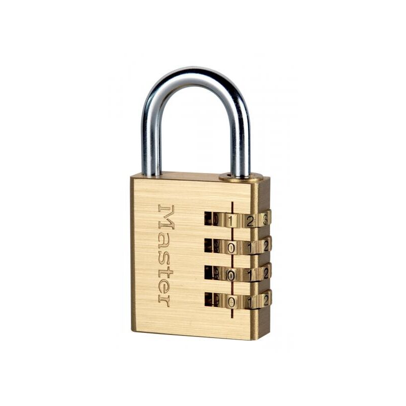 foto del prodotto master lock lucchetto combinazione finitura in ottone mm 40