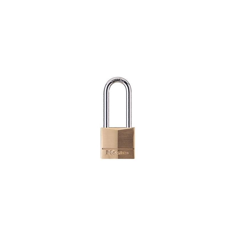 foto del prodotto master lock lucchetto in ottone massiccio arco acciaio temperato 40x51x6 mm