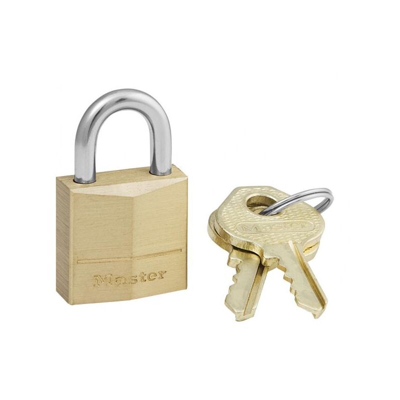 foto del prodotto master lock lucchetto in ottone massiccio arco in acciaio 20x11x4 mm