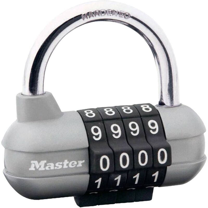 foto del prodotto master lock p22164 lucchetto argento, nero serratura a combinazione numerica