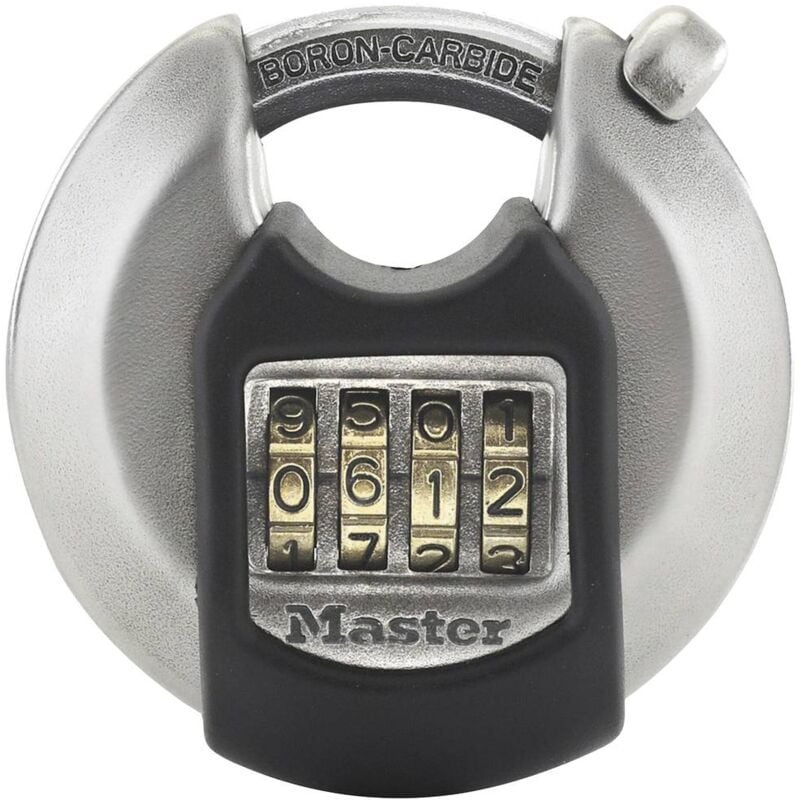 foto del prodotto master lock p23615 lucchetto argento, nero