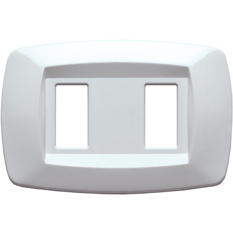 immagine 0 del prodotto master mod per bticino placca 2 moduli bianca md102