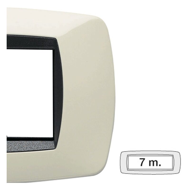 foto del prodotto master modo placca 7 moduli avorio 39tc287