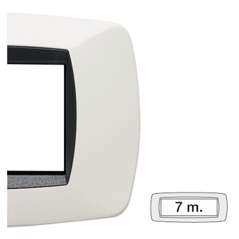 foto del prodotto master modo placca 7 moduli bianco 39tc107