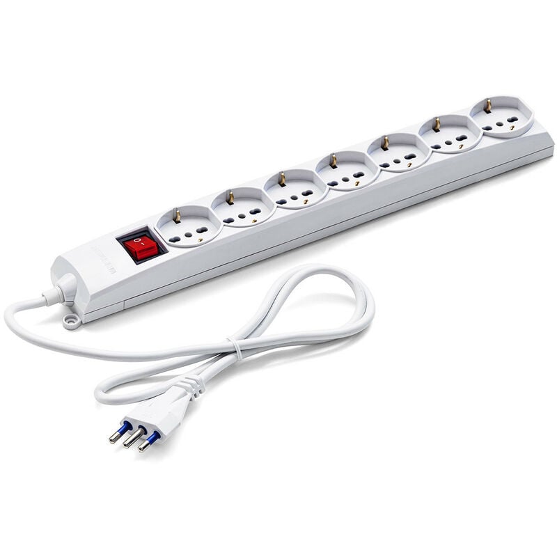 foto del prodotto master multipresa a 7 uscite universali e schuko con interruttore 72790