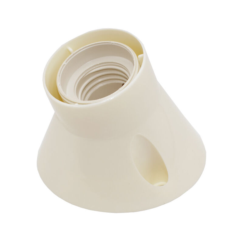 foto del prodotto master portalampada a parete con base inclinata e27 in plastica 00534 b